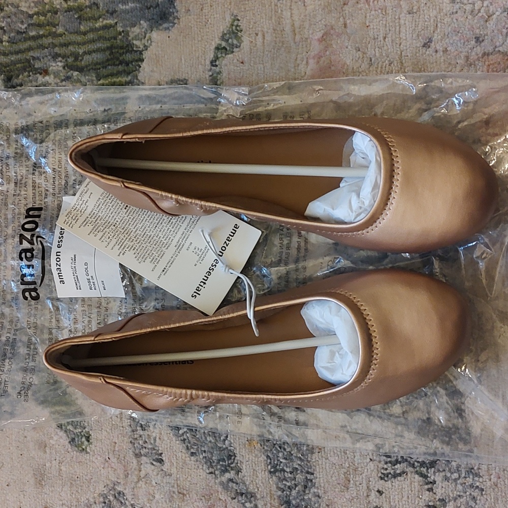 Rose gold flats